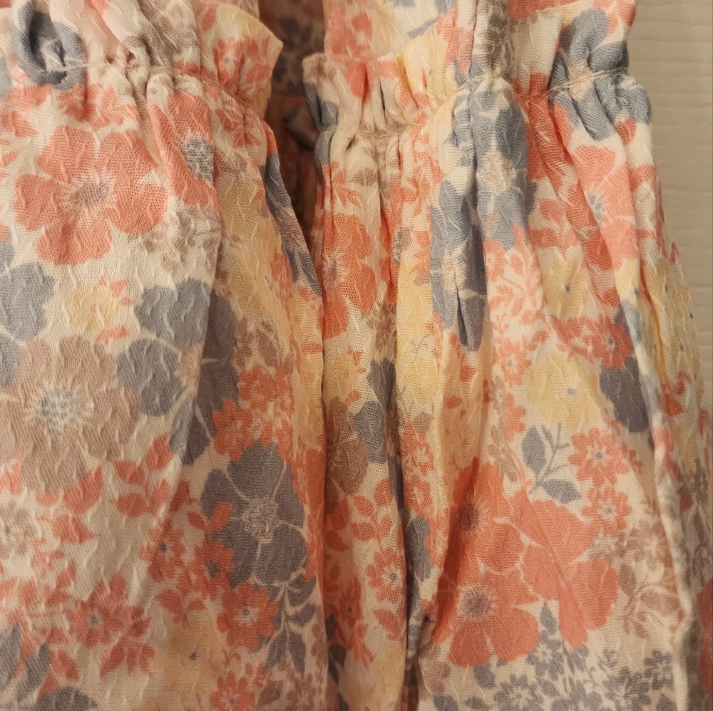 BOBI Black Festival Floral Mini Skirt In Multi Size MED - Picture 5 of 10